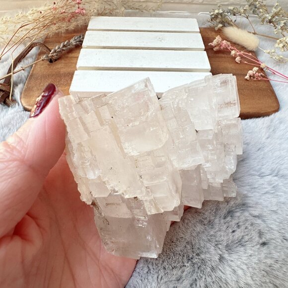 Gorgeous Halite Salt Crystal Cluster from Morroco - Picture 7 of 9